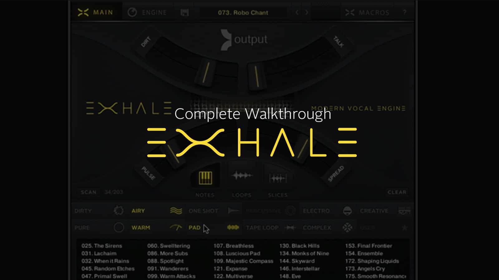 EXHALE walkthrough video