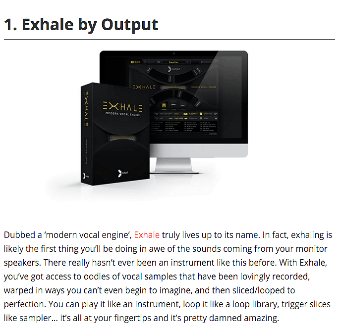 Exhale By Output Top 5 Kontakt Instrument by Ask Audio