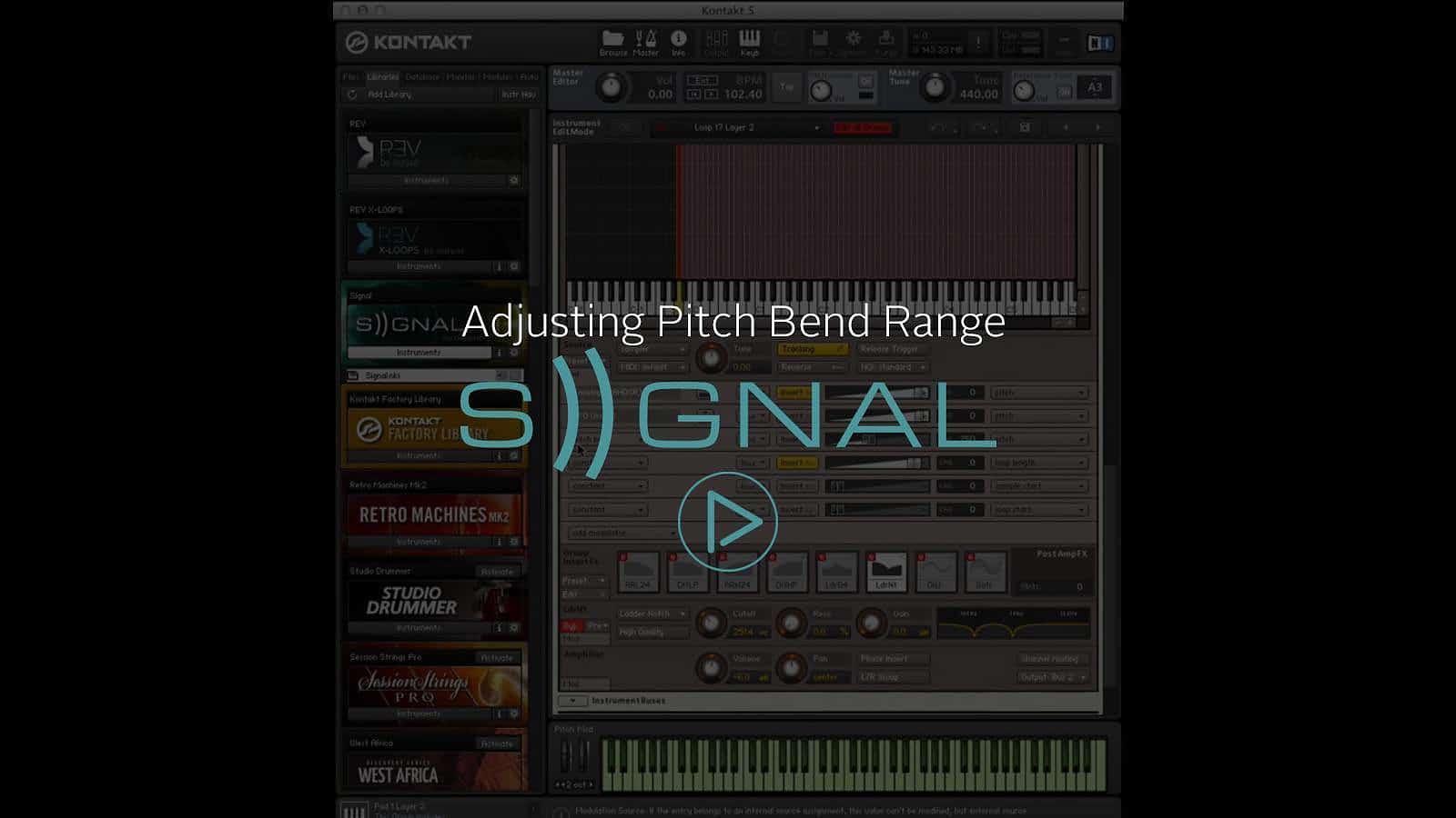 Adjusting Pitch Bend Range In SIGNAL by Output