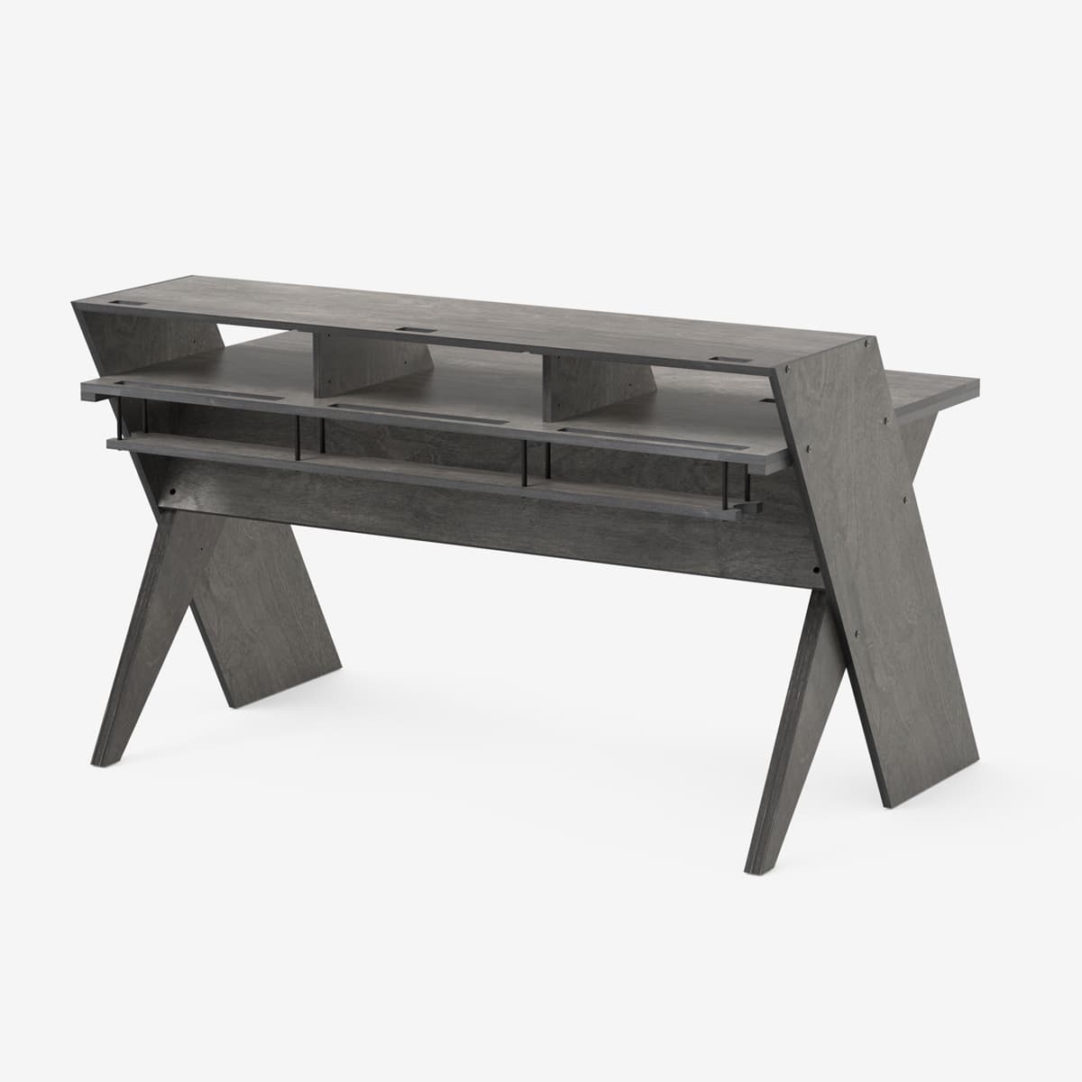 output desk grey