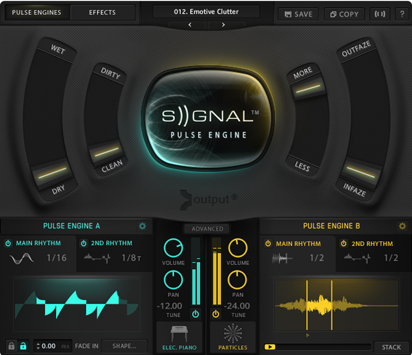 output devices for exhale by output